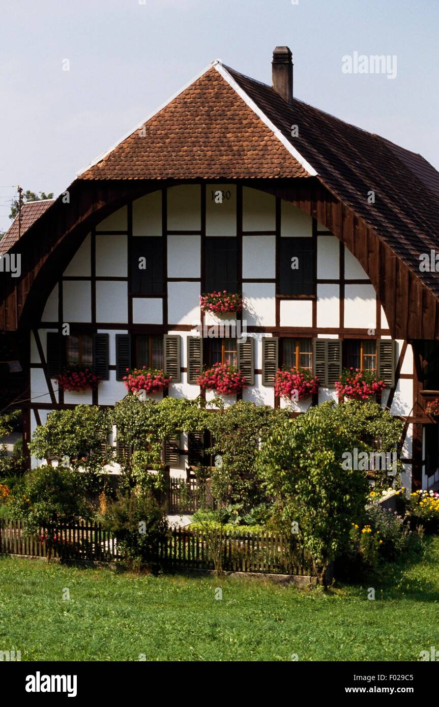 Landhaus, Kanton Bern, Schweiz. Stockfoto