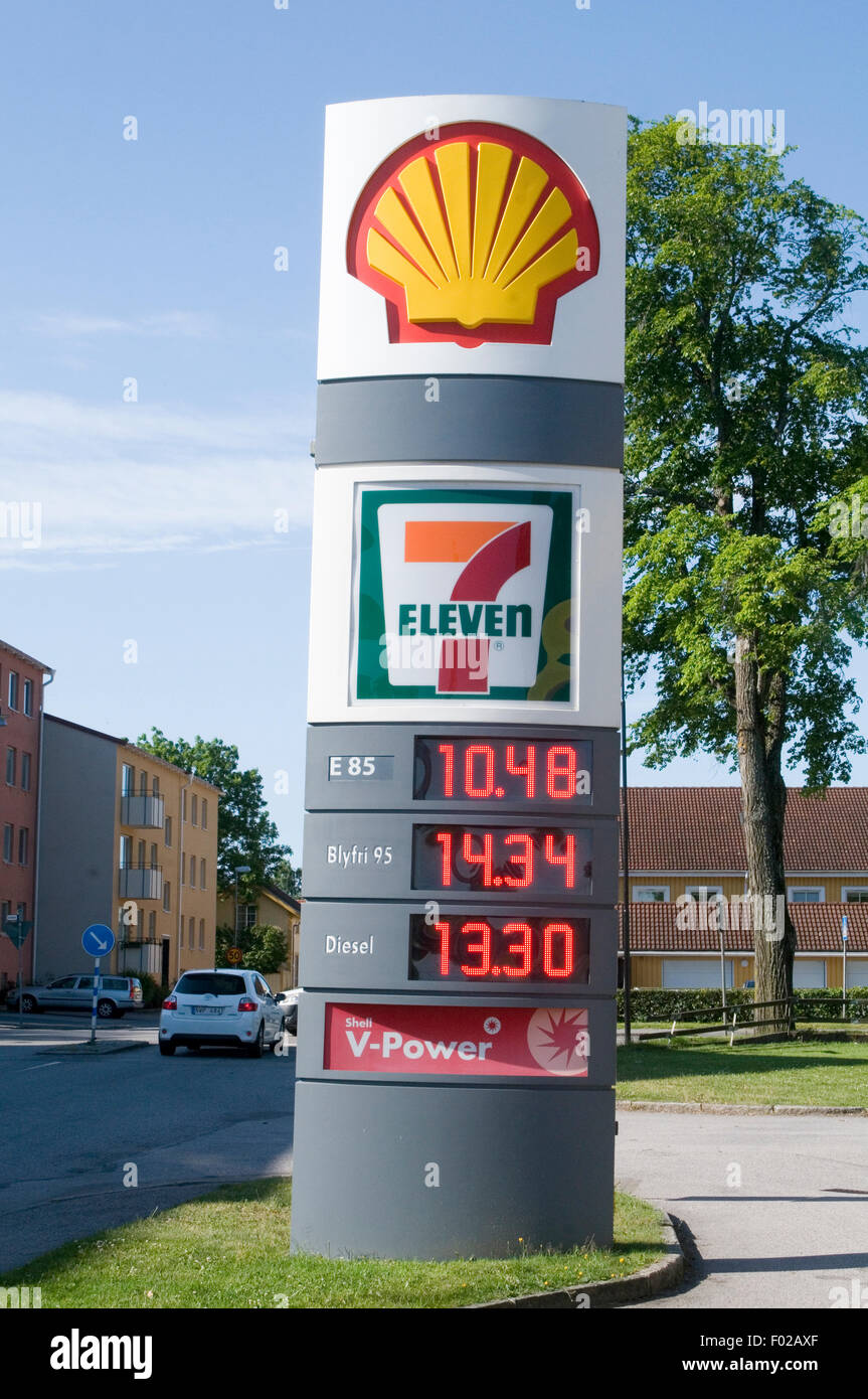 Shell Pfeil Kraftstoff Schild Plakette an der Wand Benzin Shop Werkstatt