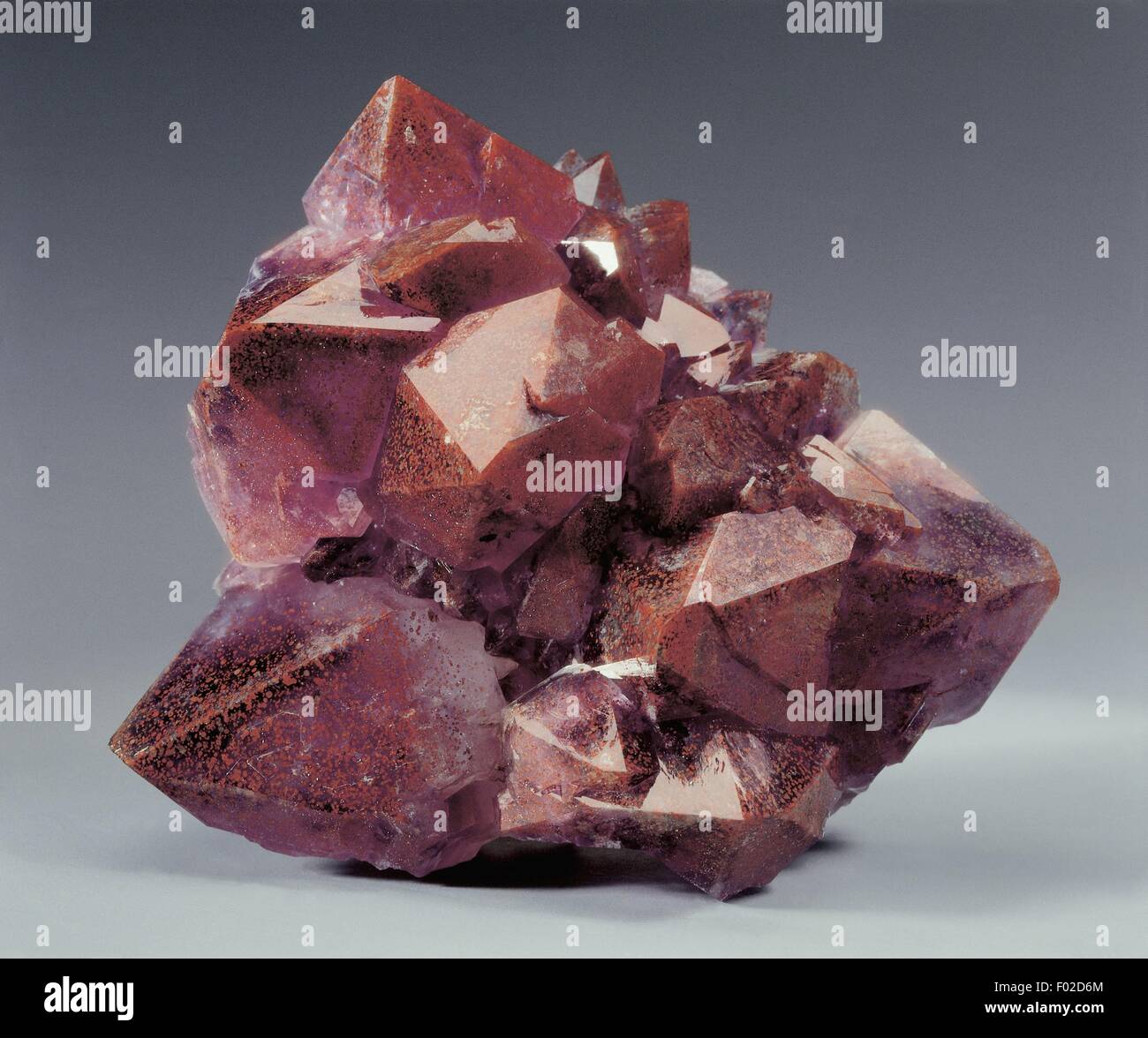 Mineralien: Amethyst (Vielzahl von Quarz - Silizium-Oxid) Stockfoto