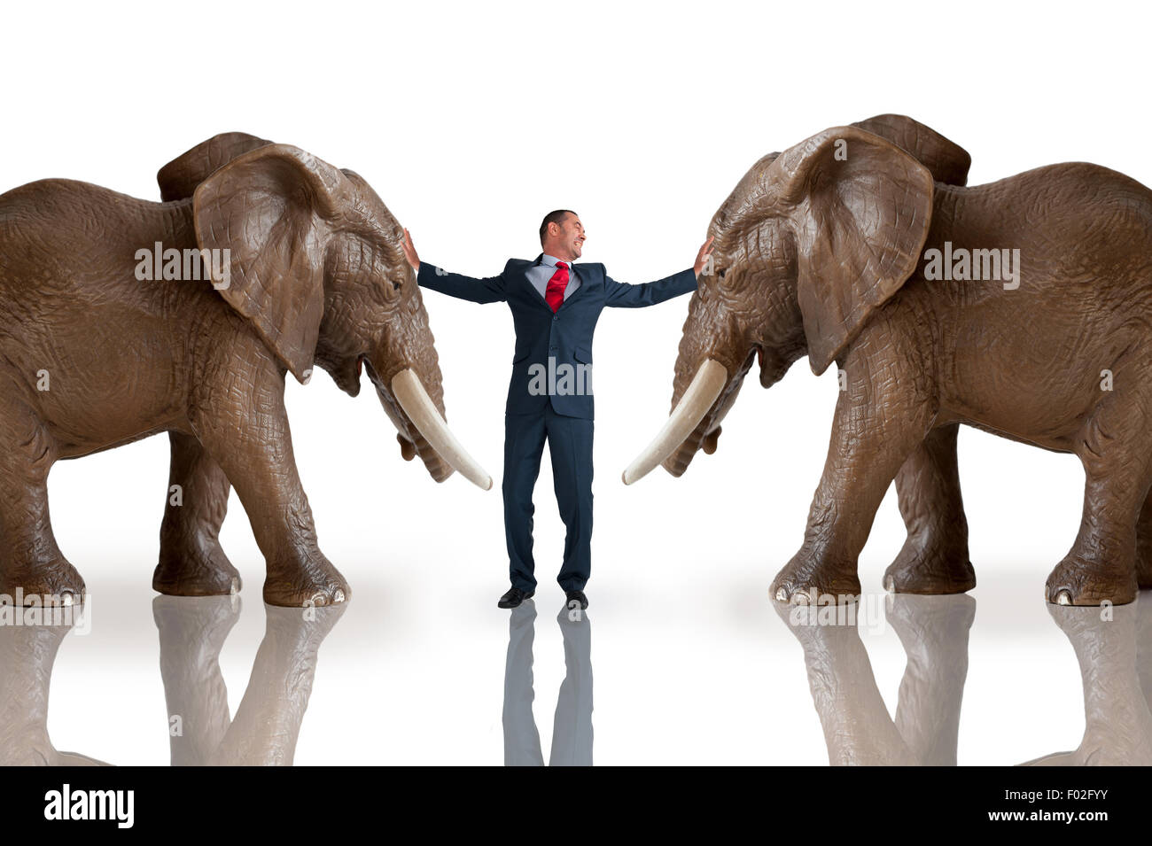 Konflikt Auflösung Geschäftskonzept Stockfoto