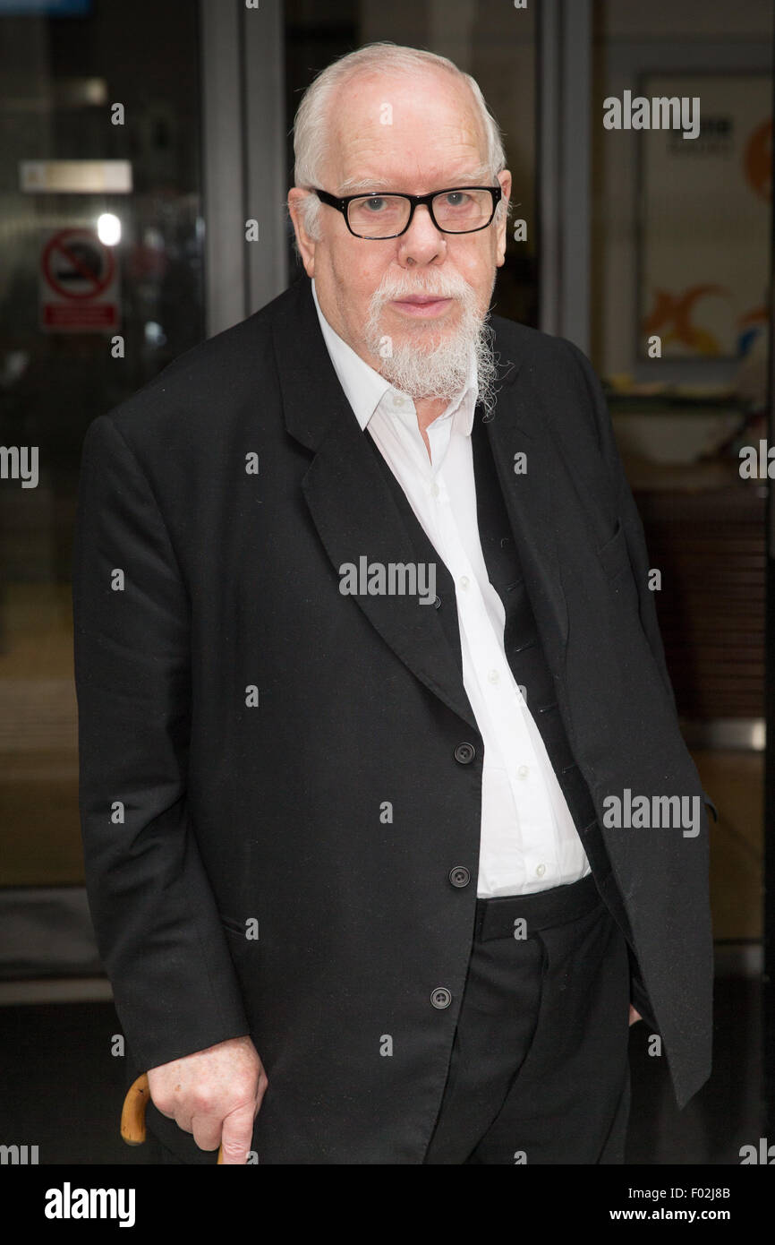 Sir Peter Blake im Bild Ankunft am Radio 2 Studio Featuring: Sir Peter Blake Where: London, Vereinigtes Königreich bei: 5. Juni 2015 Stockfoto