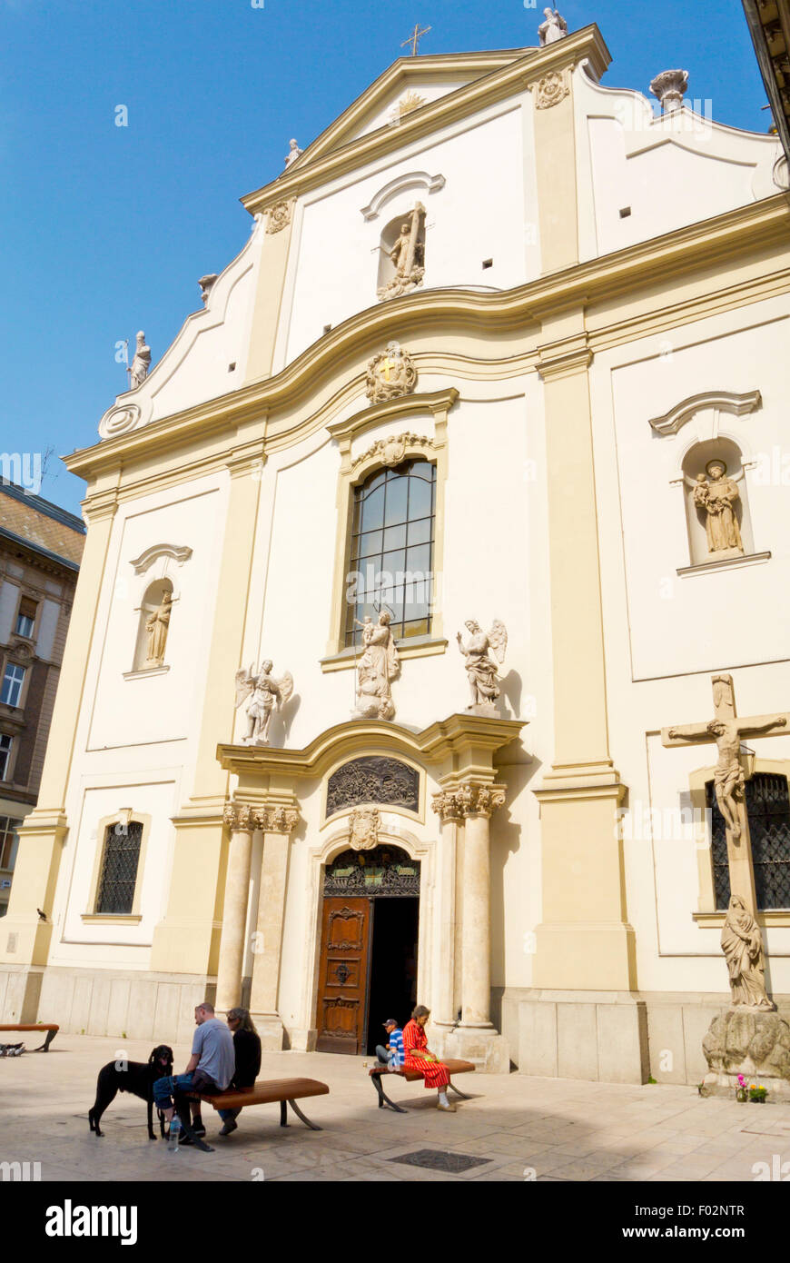 Belverosi Ferences Templom, Franziskanerkirche, Ferenciek Tere, Belvaros, Innenstadt, Budapest, Ungarn Stockfoto