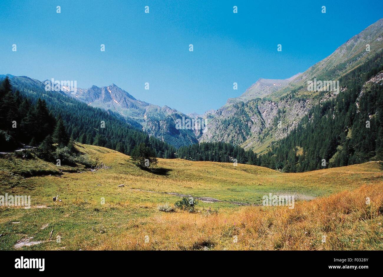 Bout du Col, Valle di Susa, Piemont, Italien. Stockfoto