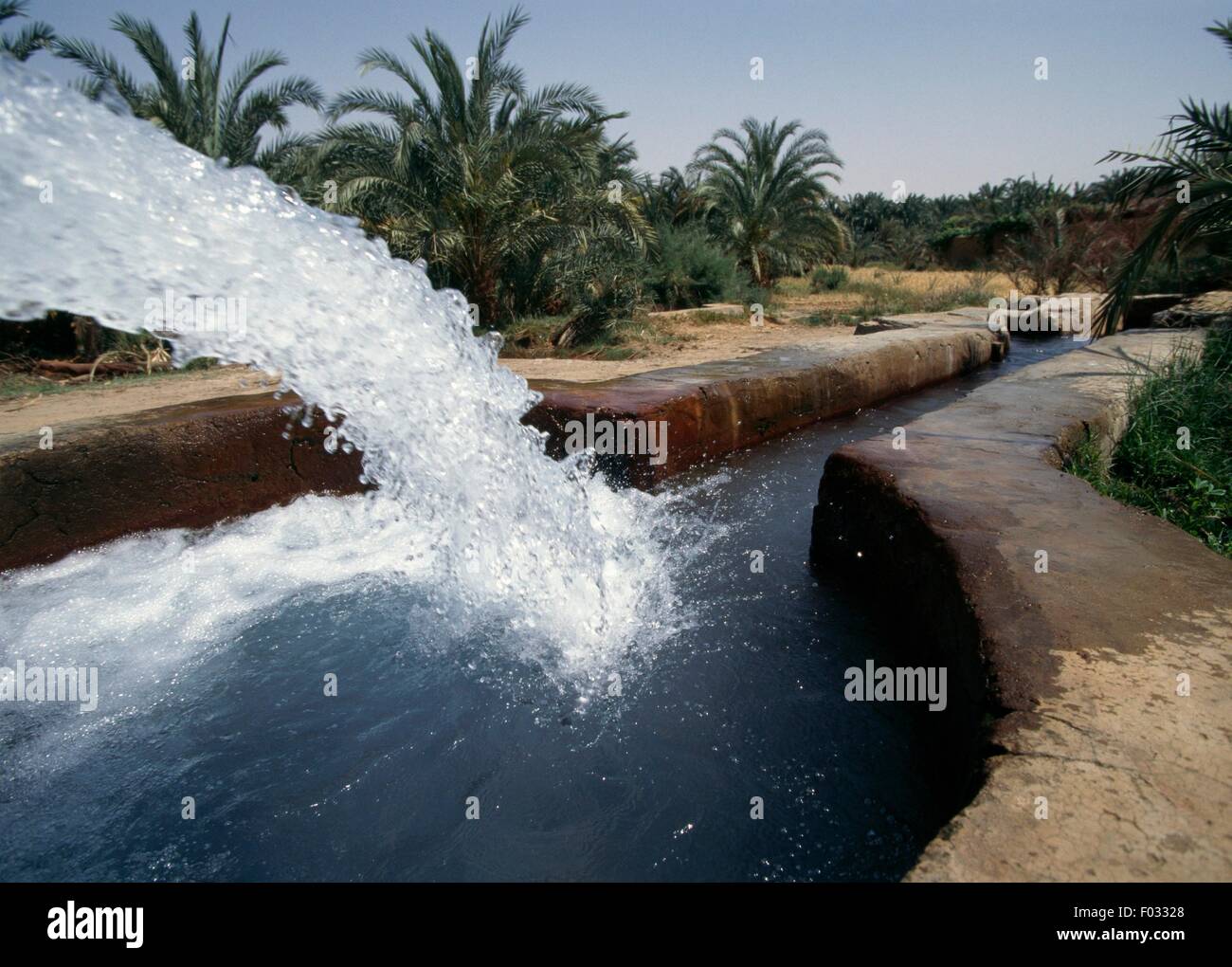 Eisenhaltige Quarzit und Dolorite hot Springs, Oase Bahariya, libysche Wüste, Ägypten. Stockfoto