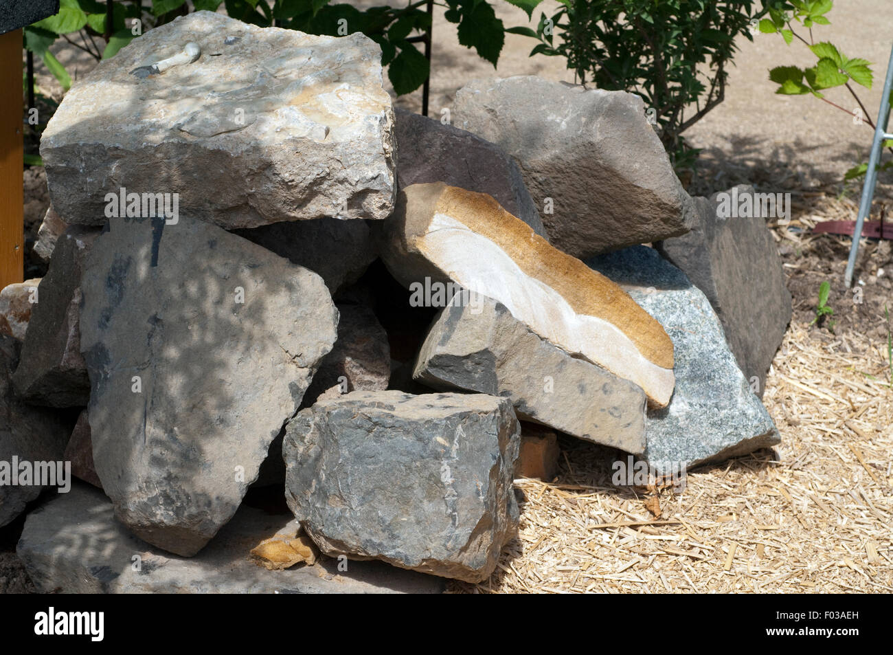 Steinhaufen, Steine Geschuettet, Stockfoto