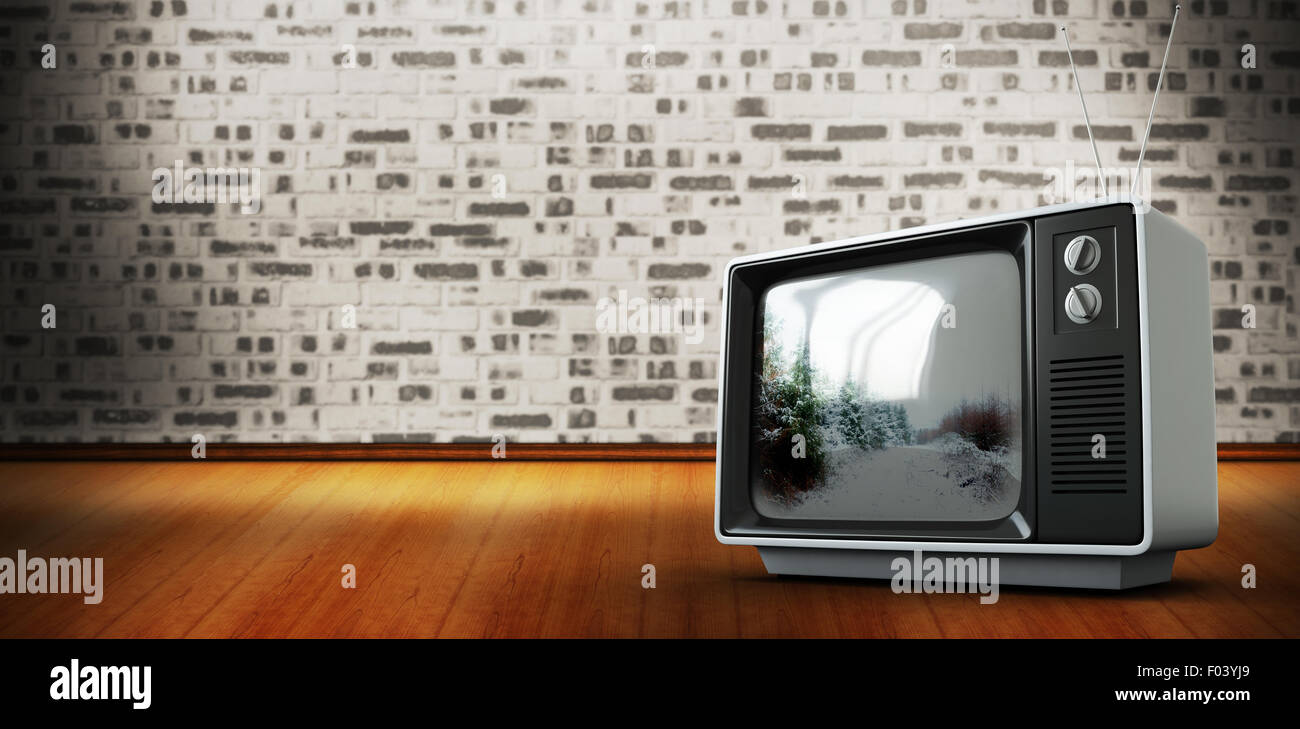 Zusammengesetztes Bild von Retro-tv Stockfoto