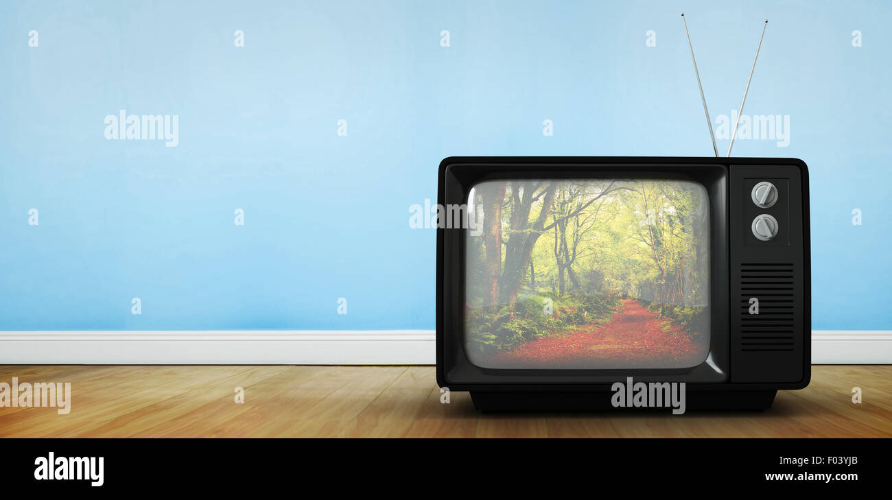 Zusammengesetztes Bild von Retro-tv Stockfoto