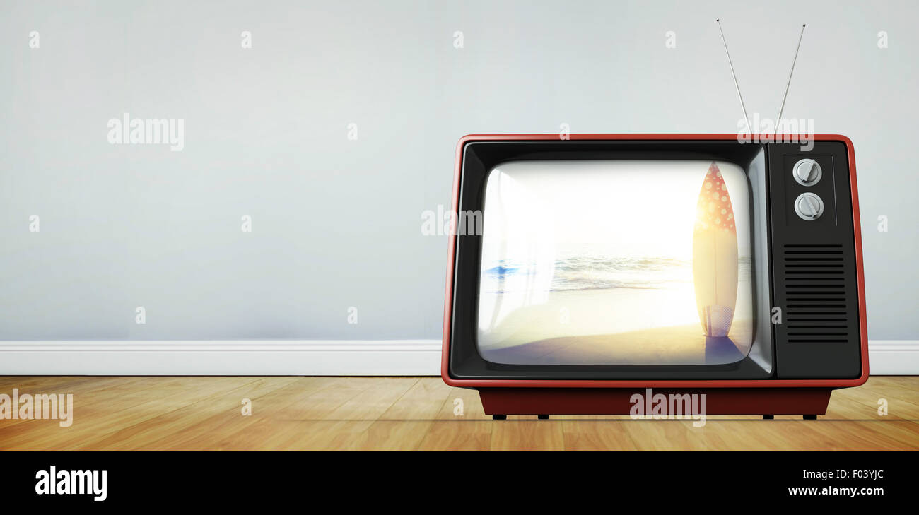 Zusammengesetztes Bild von Retro-tv Stockfoto