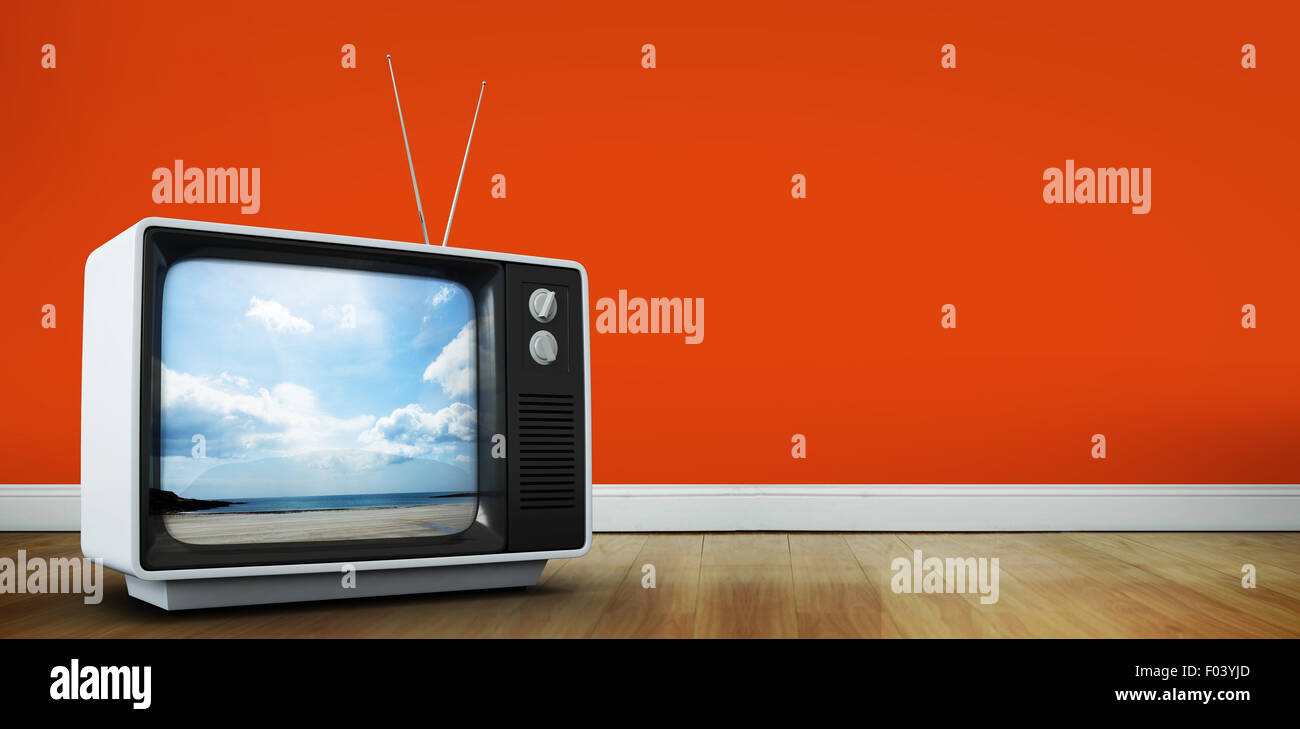 Zusammengesetztes Bild von Retro-TV Stockfoto