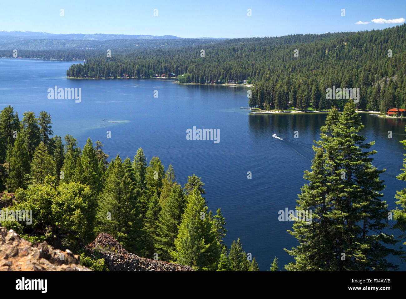 Payette Lake in McCall, Idaho, USA. Stockfoto
