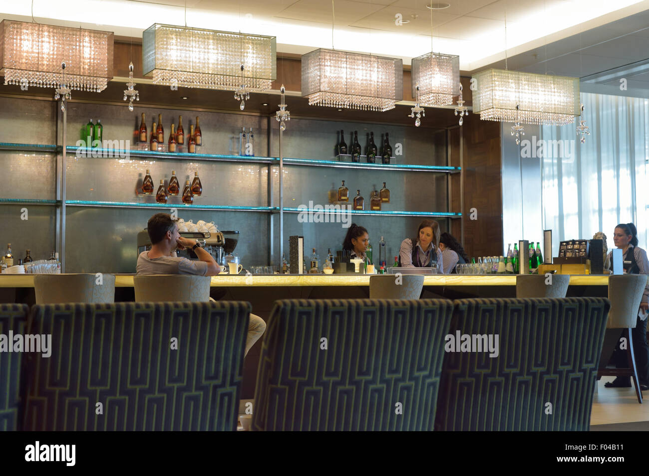 The Concorde Room - British Airways BA First Class Lounge, London Heathrow UK (LHR / EGLL) Stockfoto