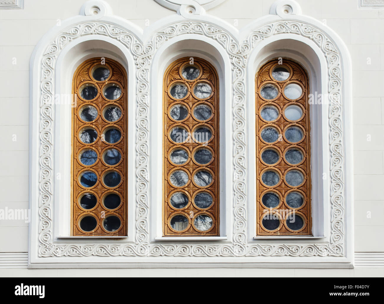 Architektur und Fenster des klassischen Gebäude im Renaissance Stil Stockfoto