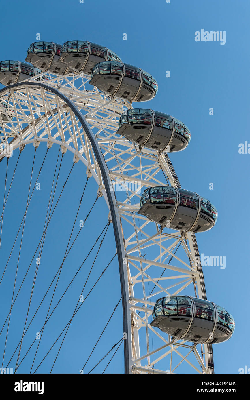 Millennium Wheel London Eye Südufer UK Stockfoto