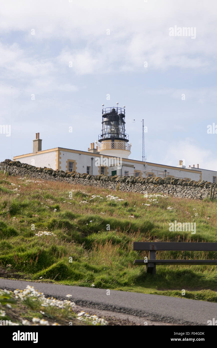 Sumburgh Leuchtturm Shetlands. Stockfoto