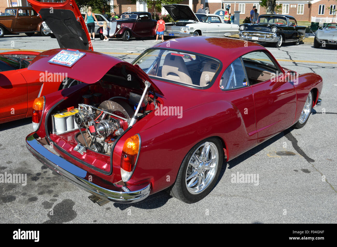 Ein 1973 Vintage Volkswagen Karmann Ghia. Stockfoto