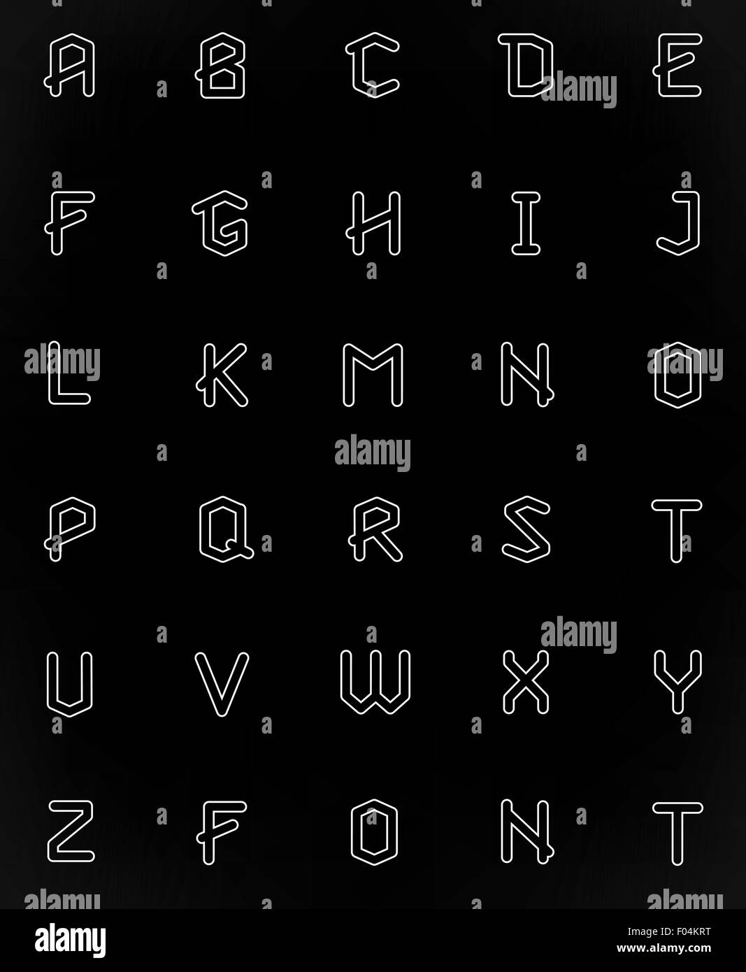 Alphabet-Set Stock Vektor