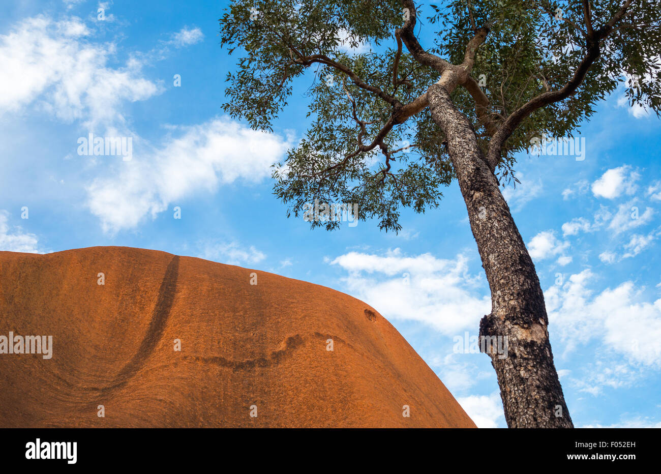 Australien, Ayers Rock, Verkürzung des Heiligen Berges Uluru Stockfoto