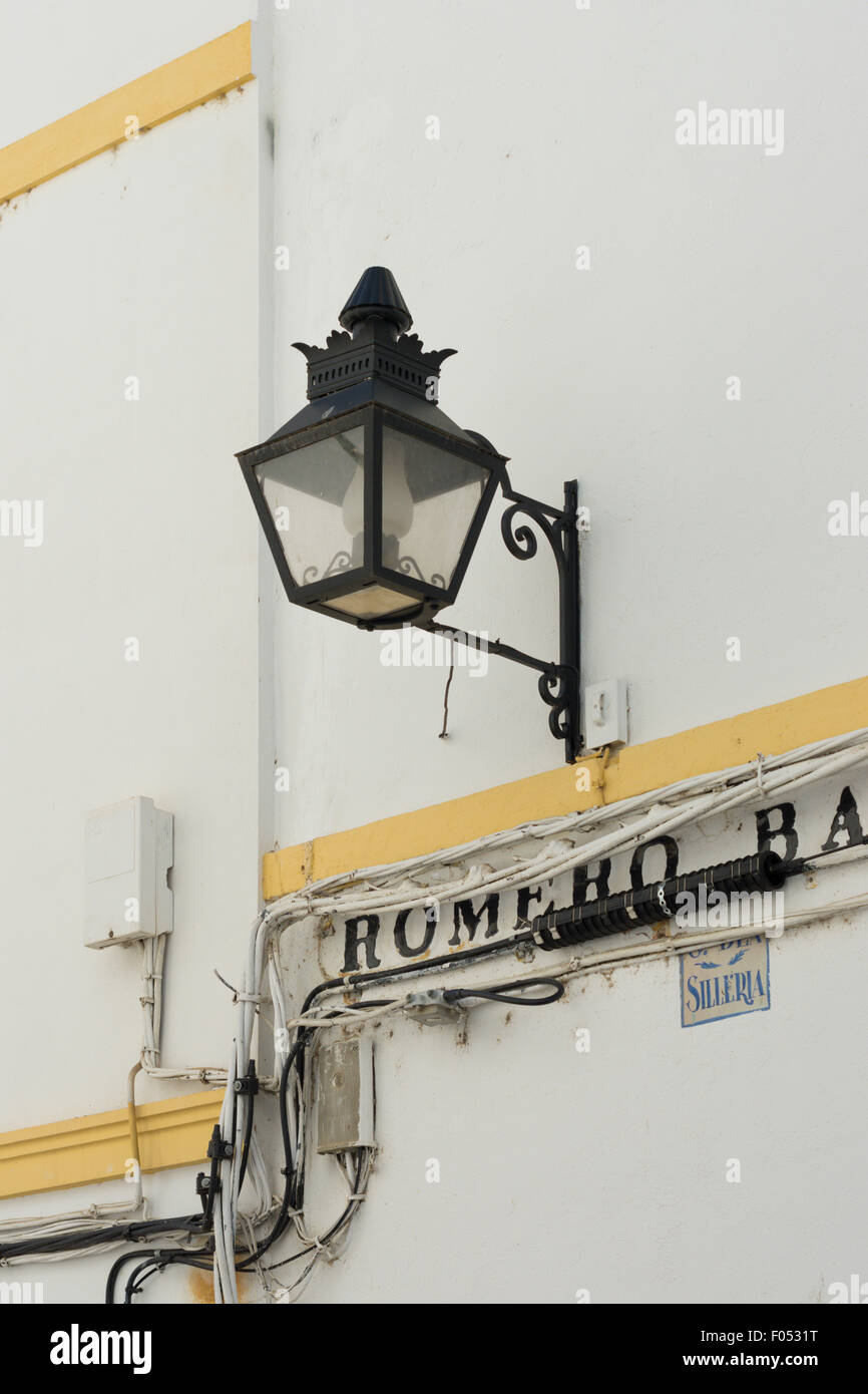 Eine ruhige Ecke fand in Cordoba und Córdoba, Spanien Stockfoto