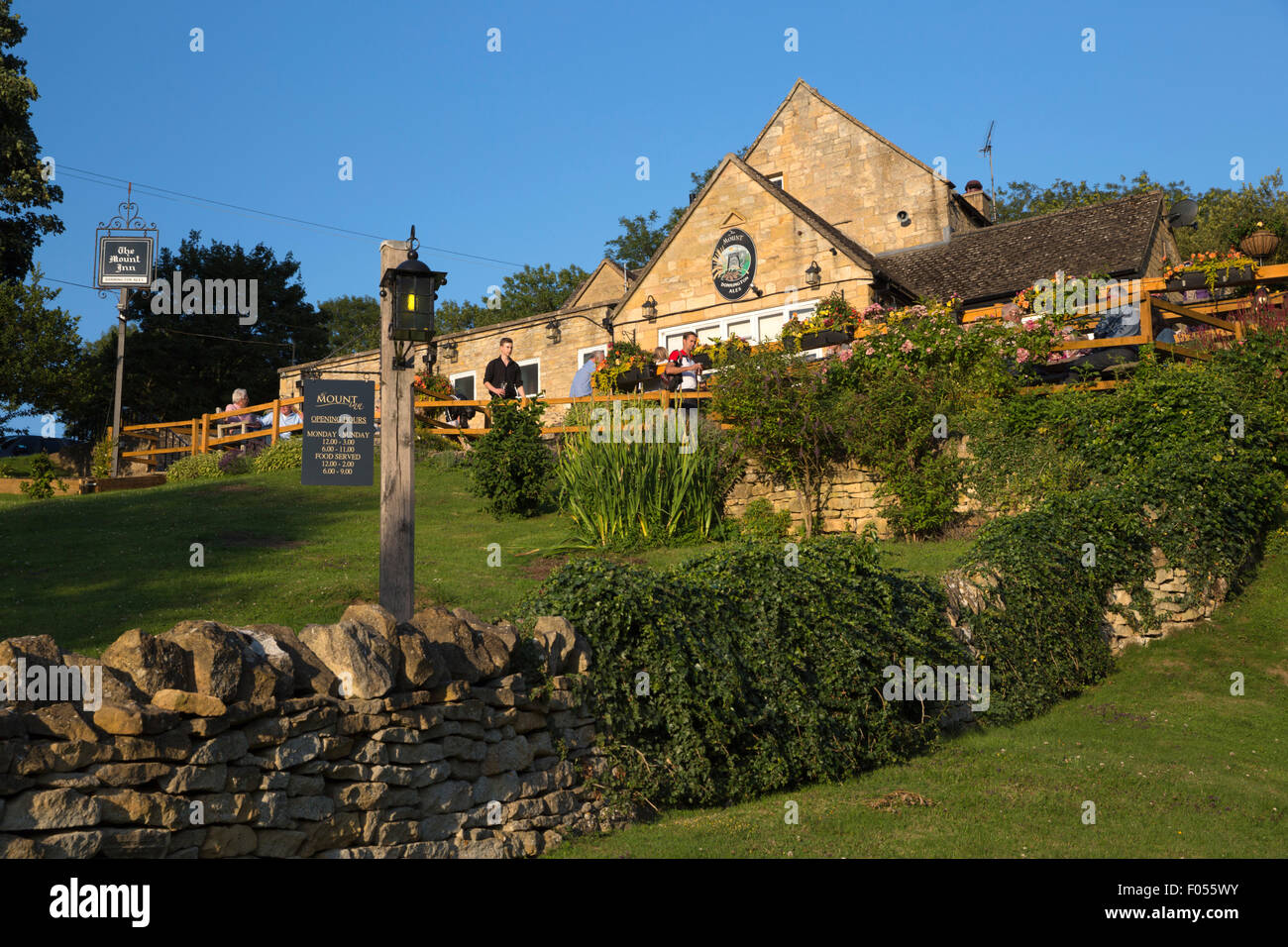Der Mount Inn Pub, Stanton, Cotswolds, Gloucestershire, England, Vereinigtes Königreich, Europa Stockfoto