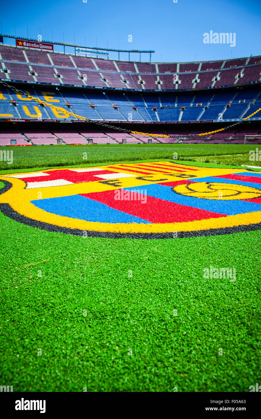 FC Barcelona (Nou Camp) Fußball-Stadion Stockfoto