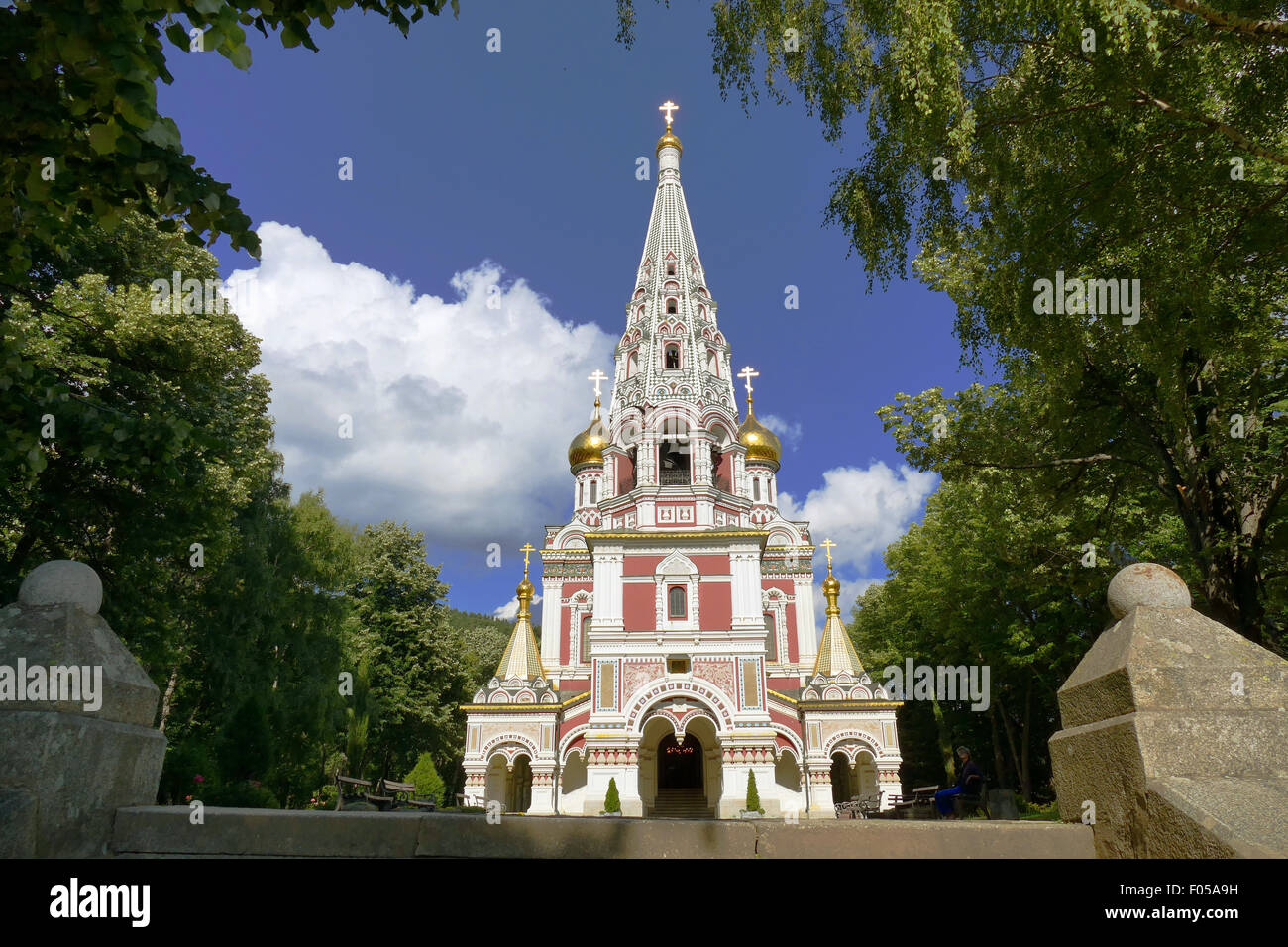 Schipka - Bulgarien, östliche orthodoxe Kirche. Stockfoto