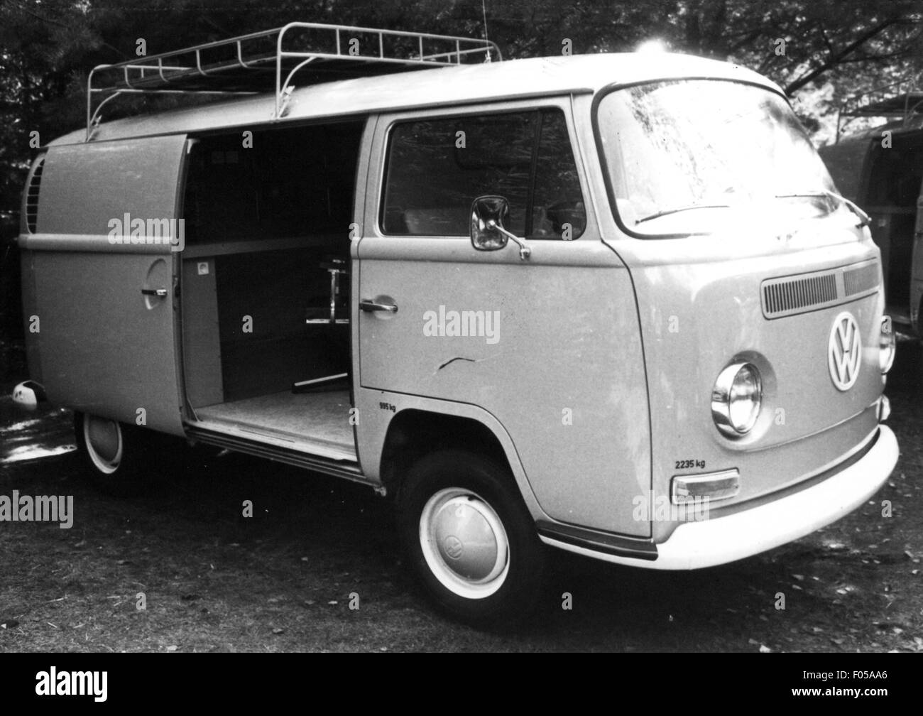 Transport / Transport, Auto, Fahrzeugvarianten, Volkswagen, VW T2 van, Detektorvan, 1970, Zusatzrechte-Abstände-nicht vorhanden Stockfoto