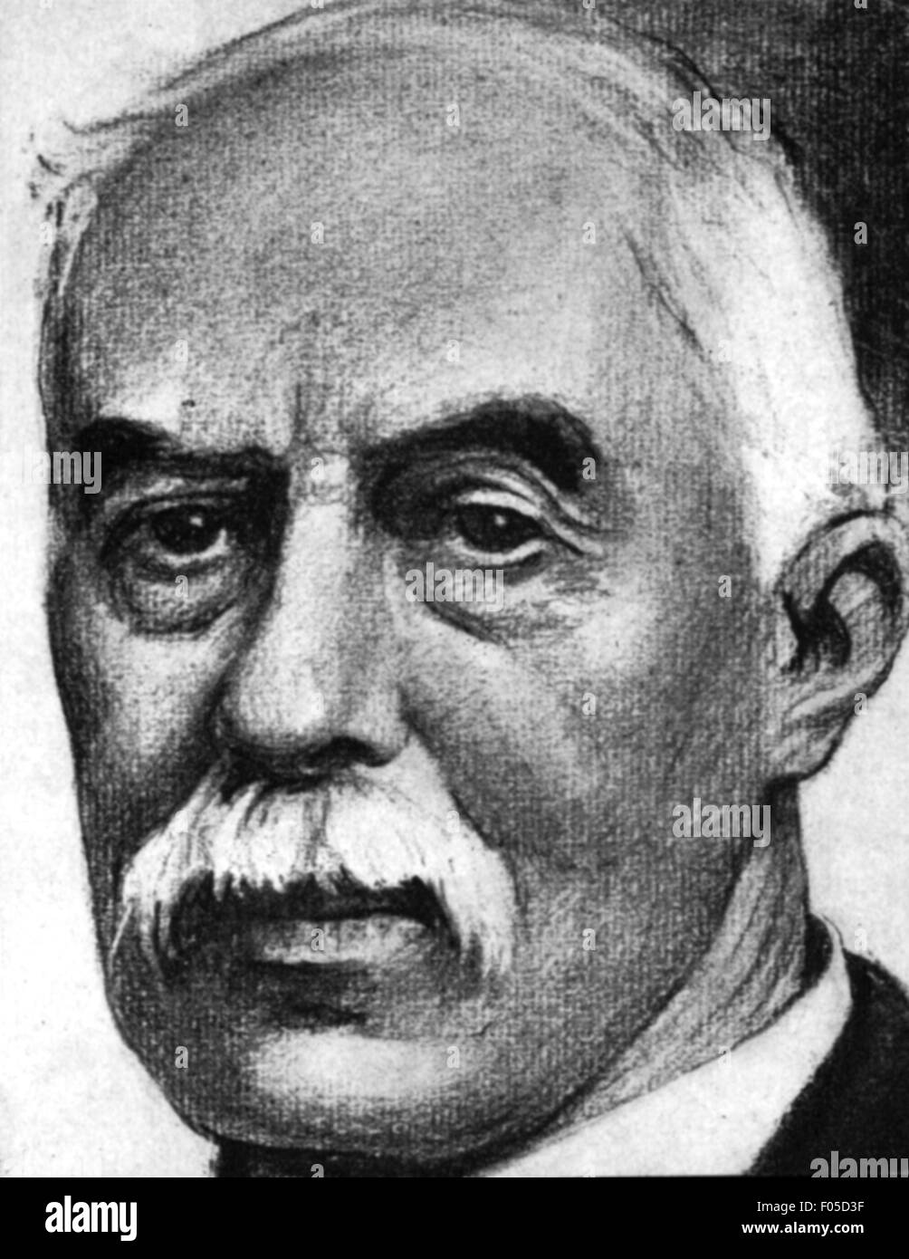 Housman, Alfred Edward, 26.3.1859 - 30.4.1936, britischer Wissenschaftler und Autor/Autor, Porträt, Zeichnung, ca. 1930, Stockfoto