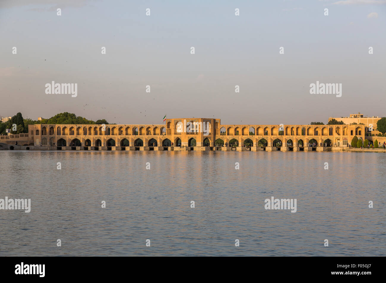 Khvaju Brücke, Isfahan, Iran Stockfoto