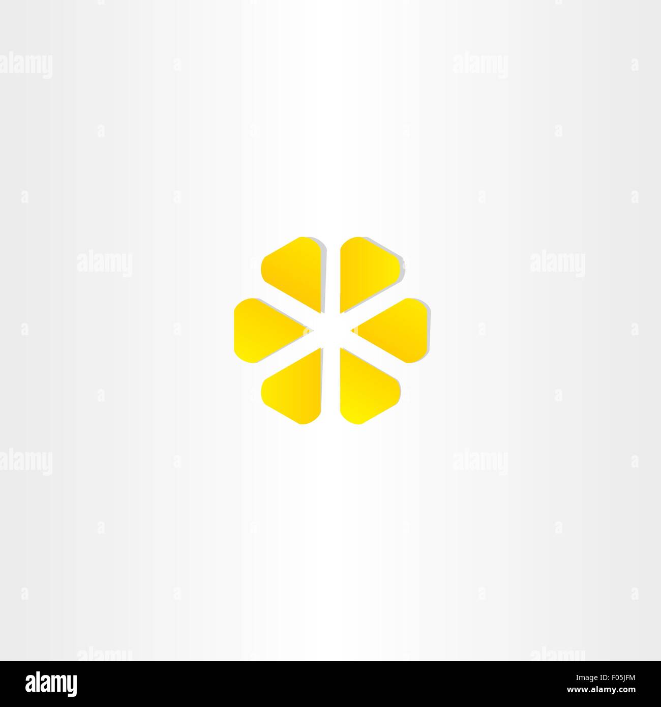 abstrakt gelb Business Vektor Icon Symbol Design Kreis Stock Vektor