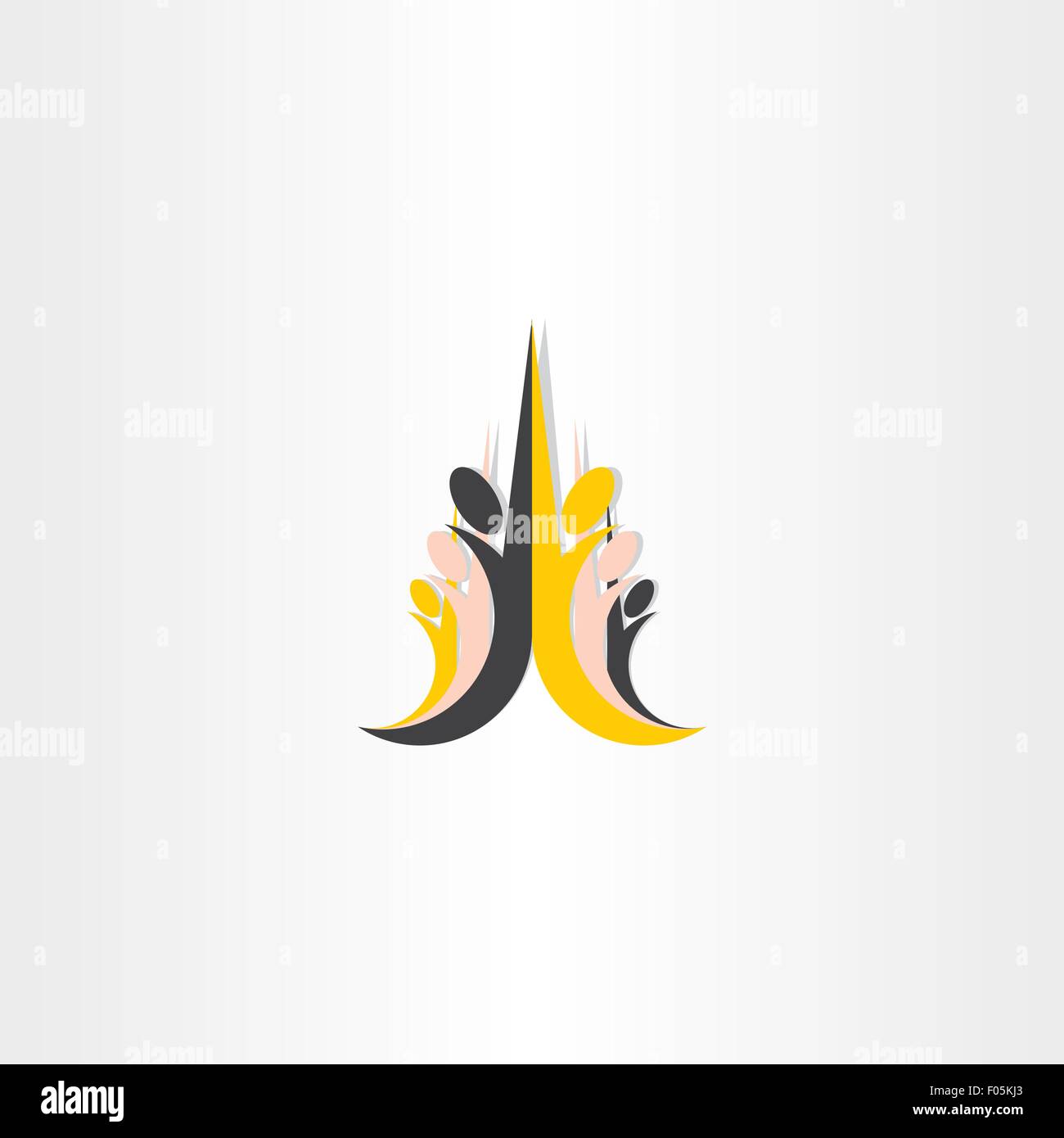 Kinder von verschiedenen Rassen-Icon-design Stock Vektor