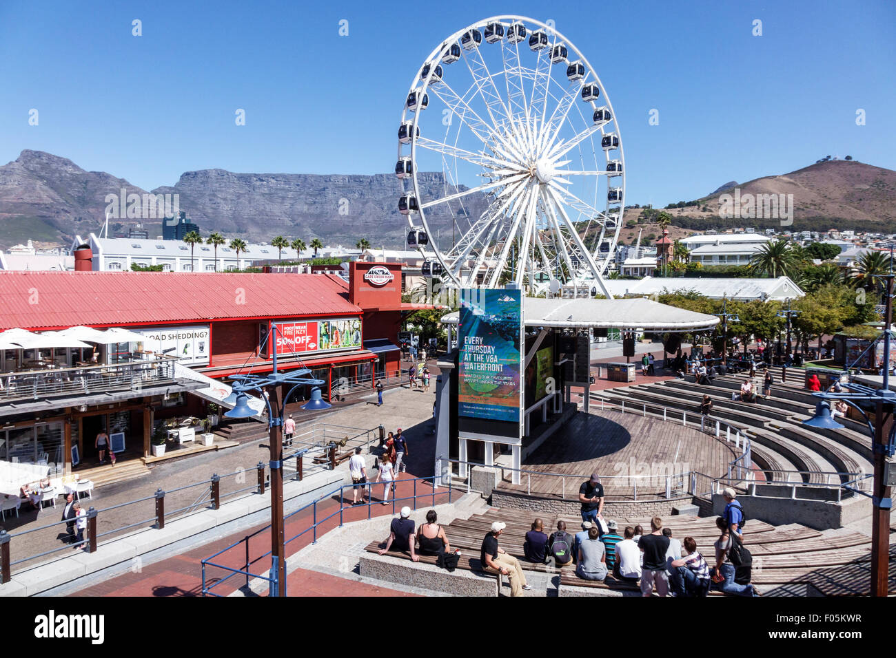 Kapstadt Südafrika, V & A Victoria Alfred Waterfront, Tafelberg, Cape Wheel, Ferris, SAfri150310055 Stockfoto