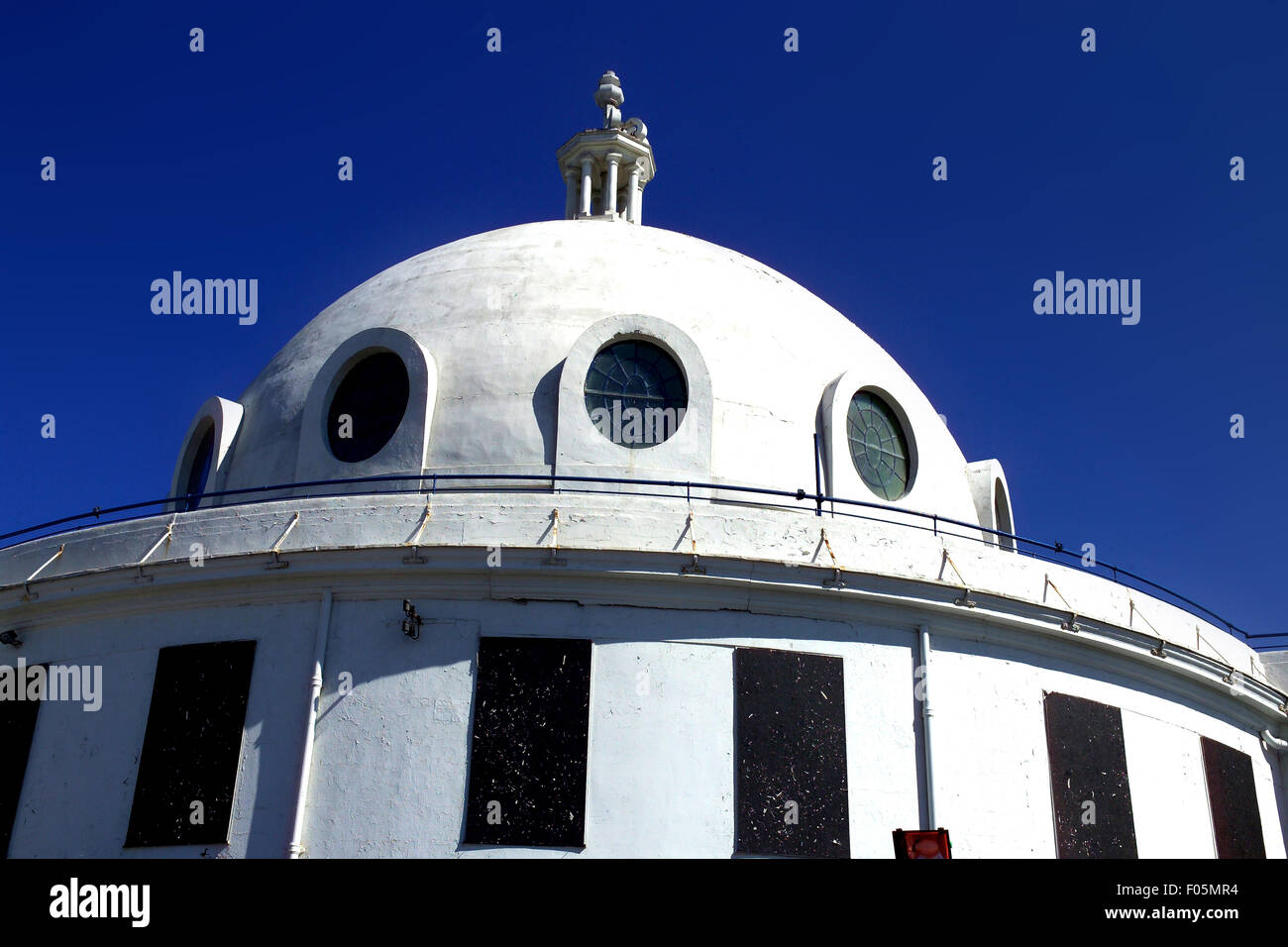 Weiße Kuppel am spanischen Stadt, Whitley Bay Stockfoto