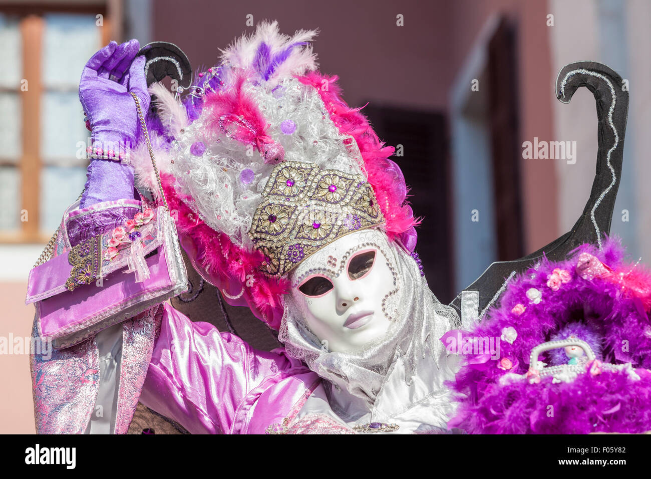 Die berühmten venezianischen Karneval Annecy in Haute-Savoie, Rhône-Alpes, Frankreich Stockfoto