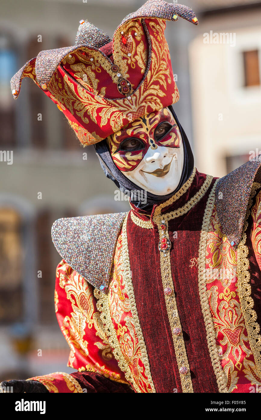 Die berühmten venezianischen Karneval Annecy in Haute-Savoie, Rhône-Alpes, Frankreich Stockfoto