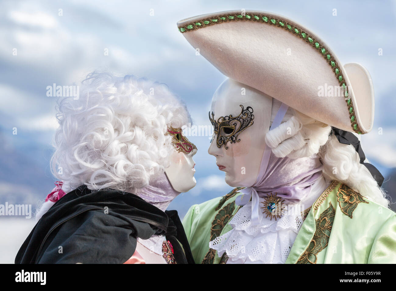 Die berühmten venezianischen Karneval Annecy in Haute-Savoie, Rhône-Alpes, Frankreich Stockfoto