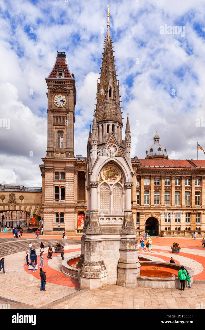 Chamberlain Memorial und Birmingham Museum und Kunstgalerie, Chamberlain Quadrat, Birmingham, West Midlands, England Stockfoto