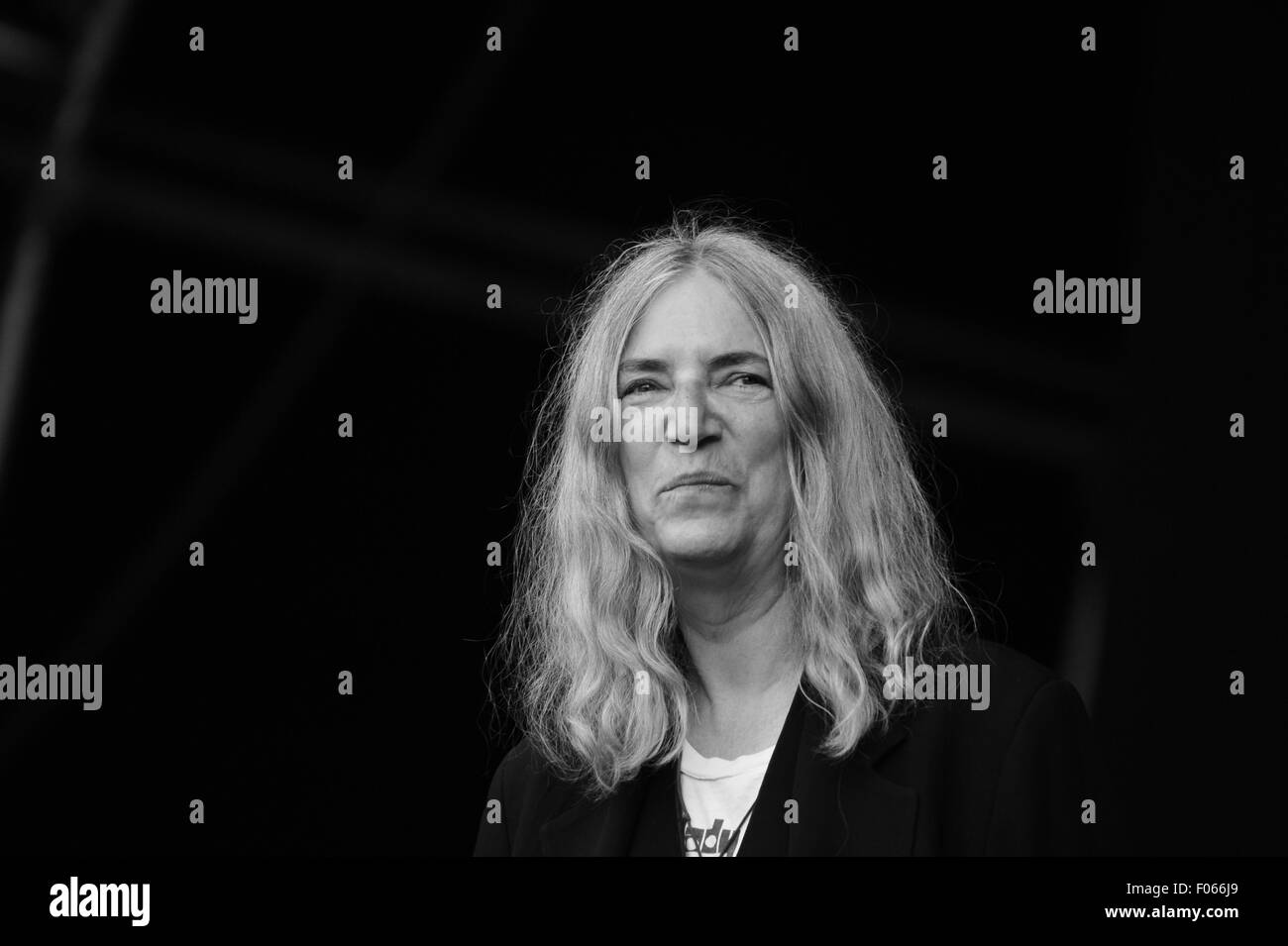 Patti Smith live beim Festival "A als Märchen 2015" in Deutschland. Nur zur redaktionellen Verwendung. Stockfoto