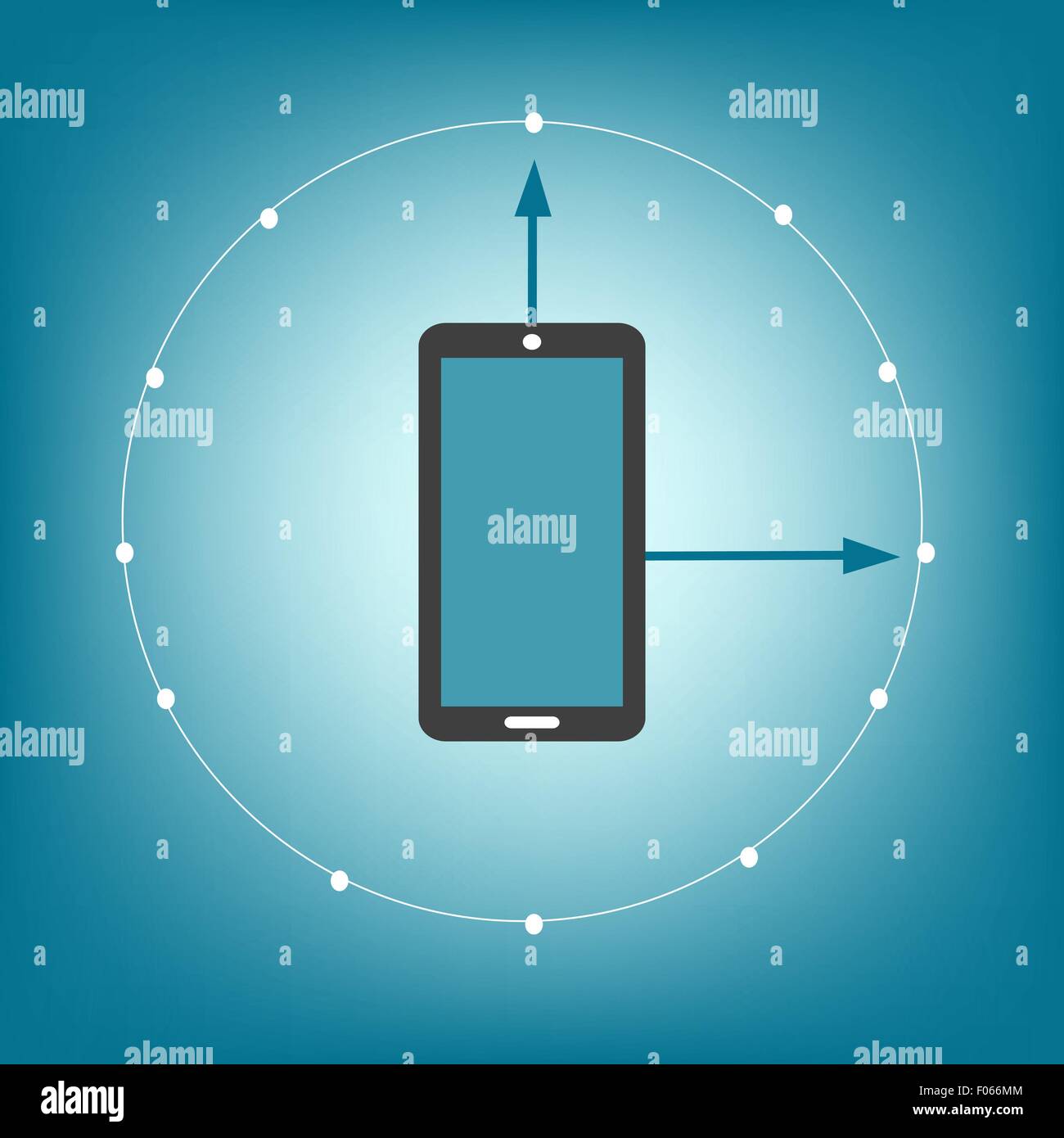 Smartphone-Touchpad-Bewegung touch Bildschirm-Symbol-Zeichen-Symbol Stock Vektor