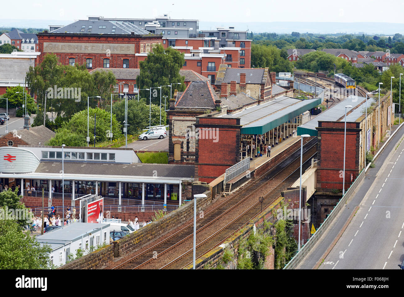 Warrington Hauptbahnhof in Cheshire Uk Stockfoto