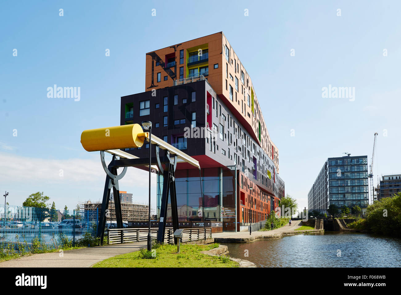 Die 2009-Chips ist ein Wohngebäude Wohnung, neben dem Ashton Kanal, in neue Islington, Manchester, England. Historica Stockfoto