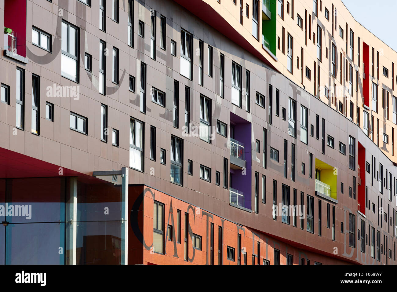 Die 2009-Chips ist ein Wohngebäude Wohnung, neben dem Ashton Kanal, in neue Islington, Manchester, England. Historica Stockfoto