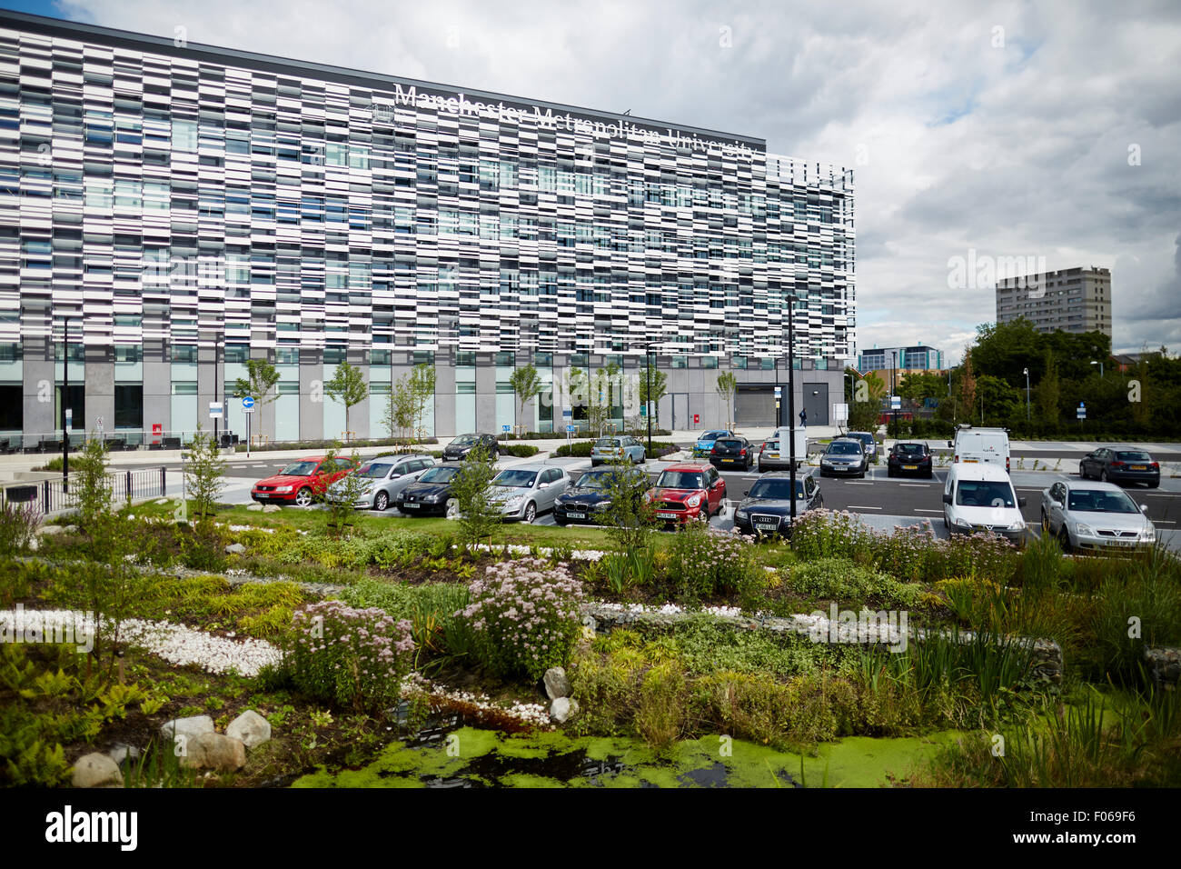 Manchester Metropolitan University Platzes Campus ist Heimat der Faculty of Health, Psychologie und Sozialwesen und der Fakultät Stockfoto