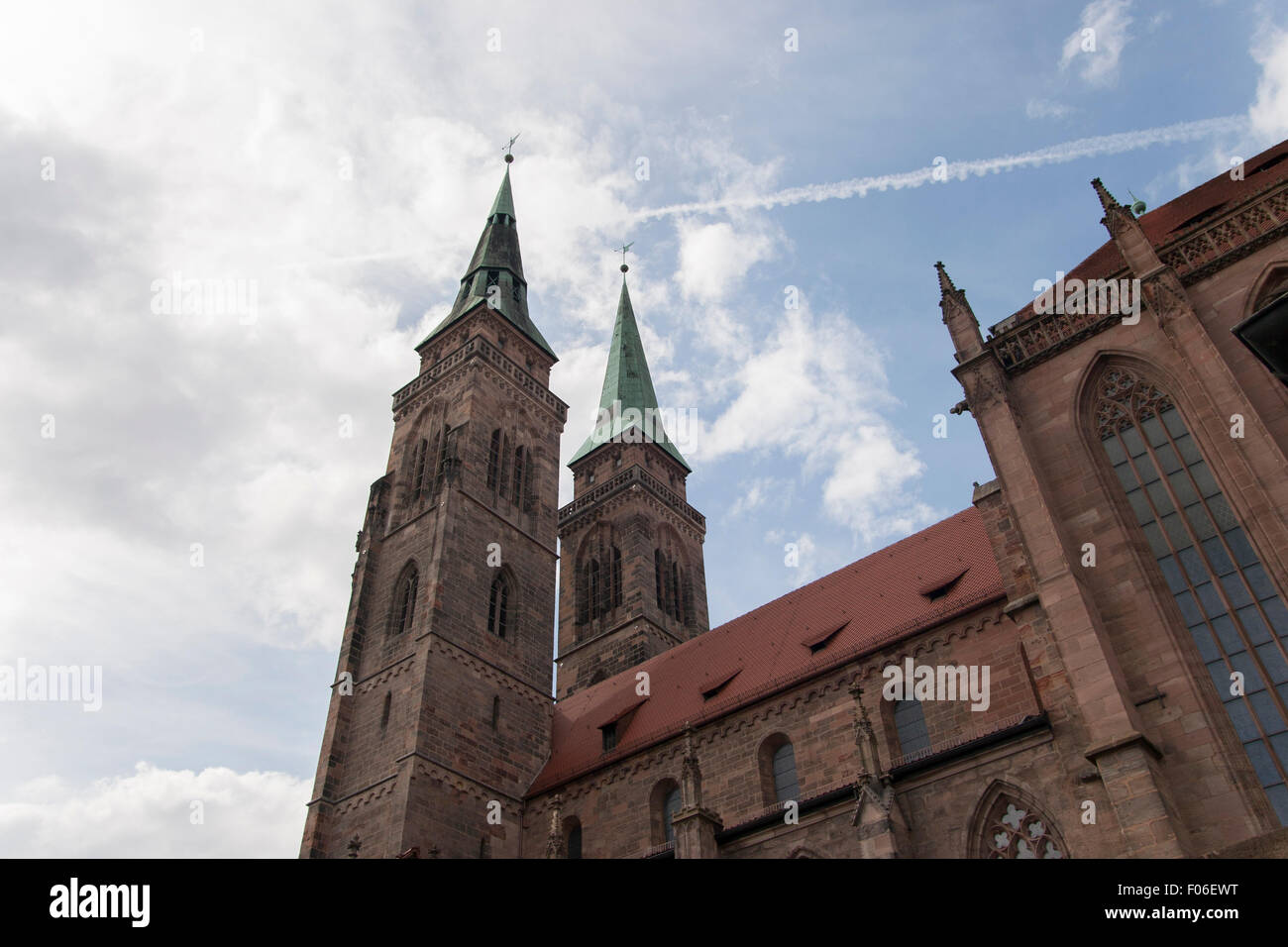 mittelalterliche Kirche Sebalduskirche St. Sebald Nürnberg Stockfoto
