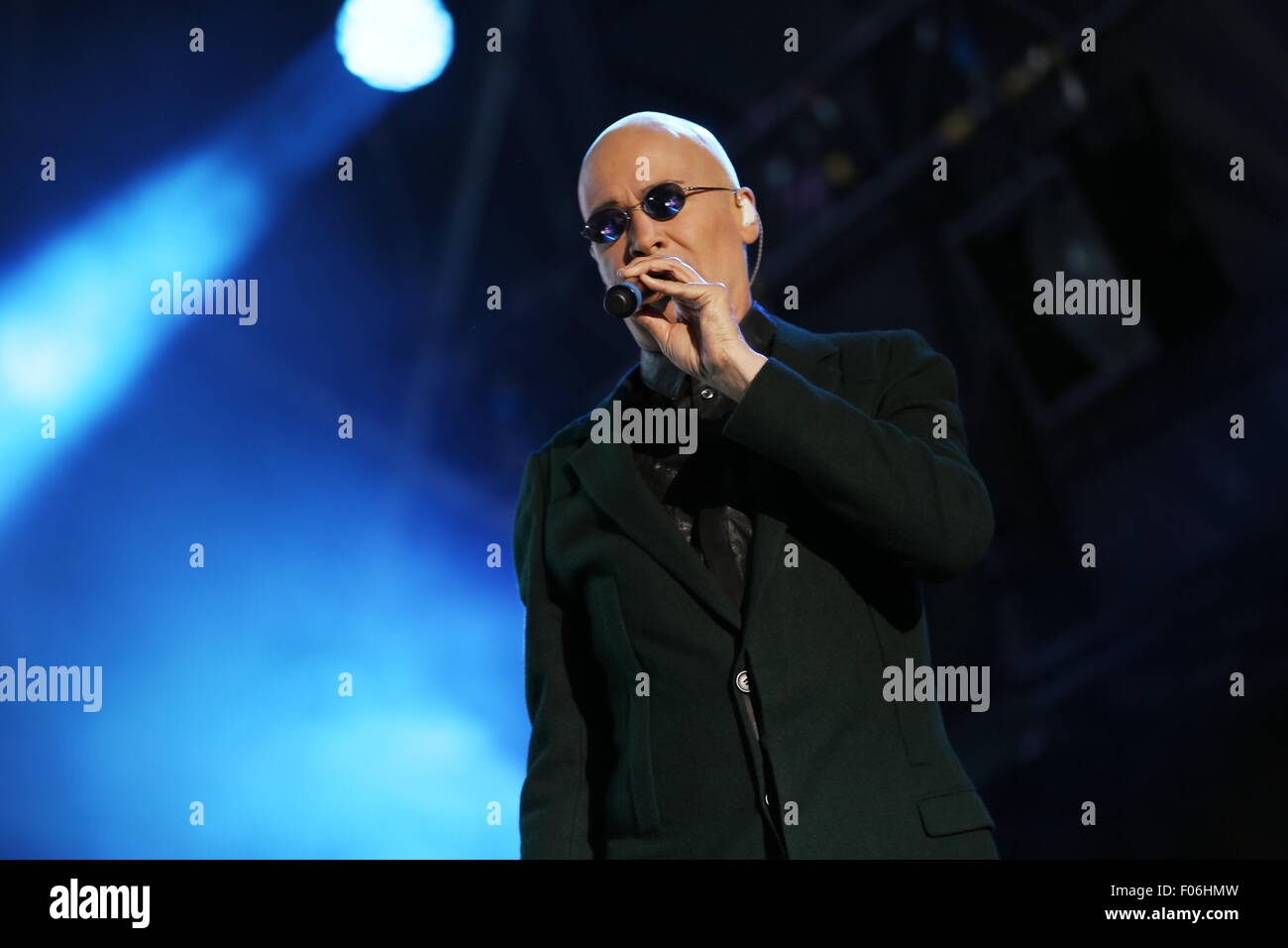 Macclesfield, Cheshire, UK. 8. August 2015. Human League treten live bei Rewind Festival Nord in Capesthorne Hall. Bildnachweis: Simon Newbury/Alamy Live-Nachrichten Stockfoto