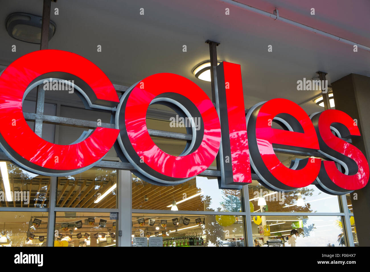 Coles, australischer Supermarkt Shop im Norden Sydney, new South Wales, Australien Stockfoto