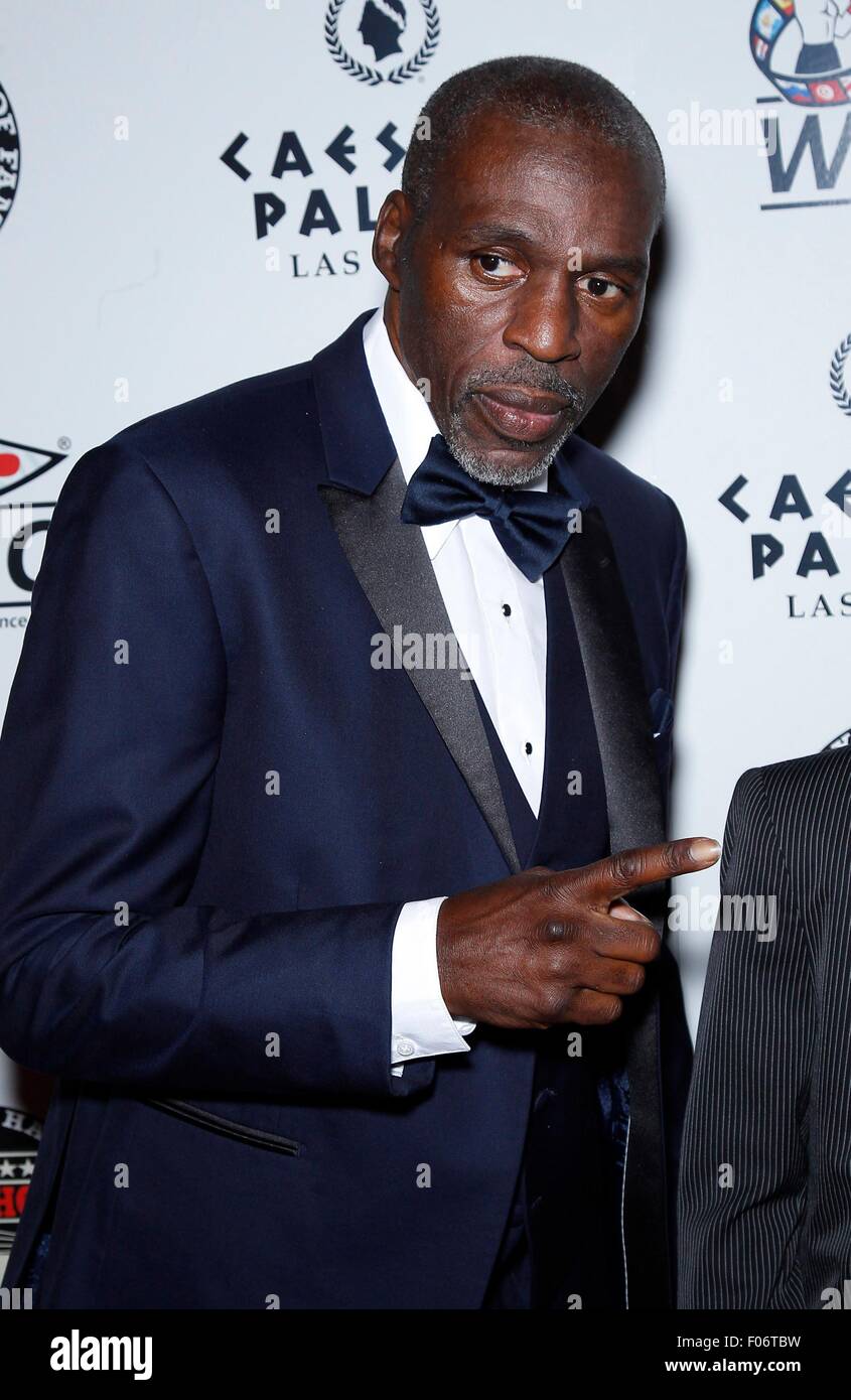 Las Vegas, NV, USA. 8. August 2015. Roger Mayweather bei der Induktion Zeremonie für Nevada Boxing Hall Of Fame 2015 Induktion Dinner, Caesars Palace, Las Vegas, NV 8. August 2015. Bildnachweis: MORA/Everett Collection/Alamy Live-Nachrichten Stockfoto