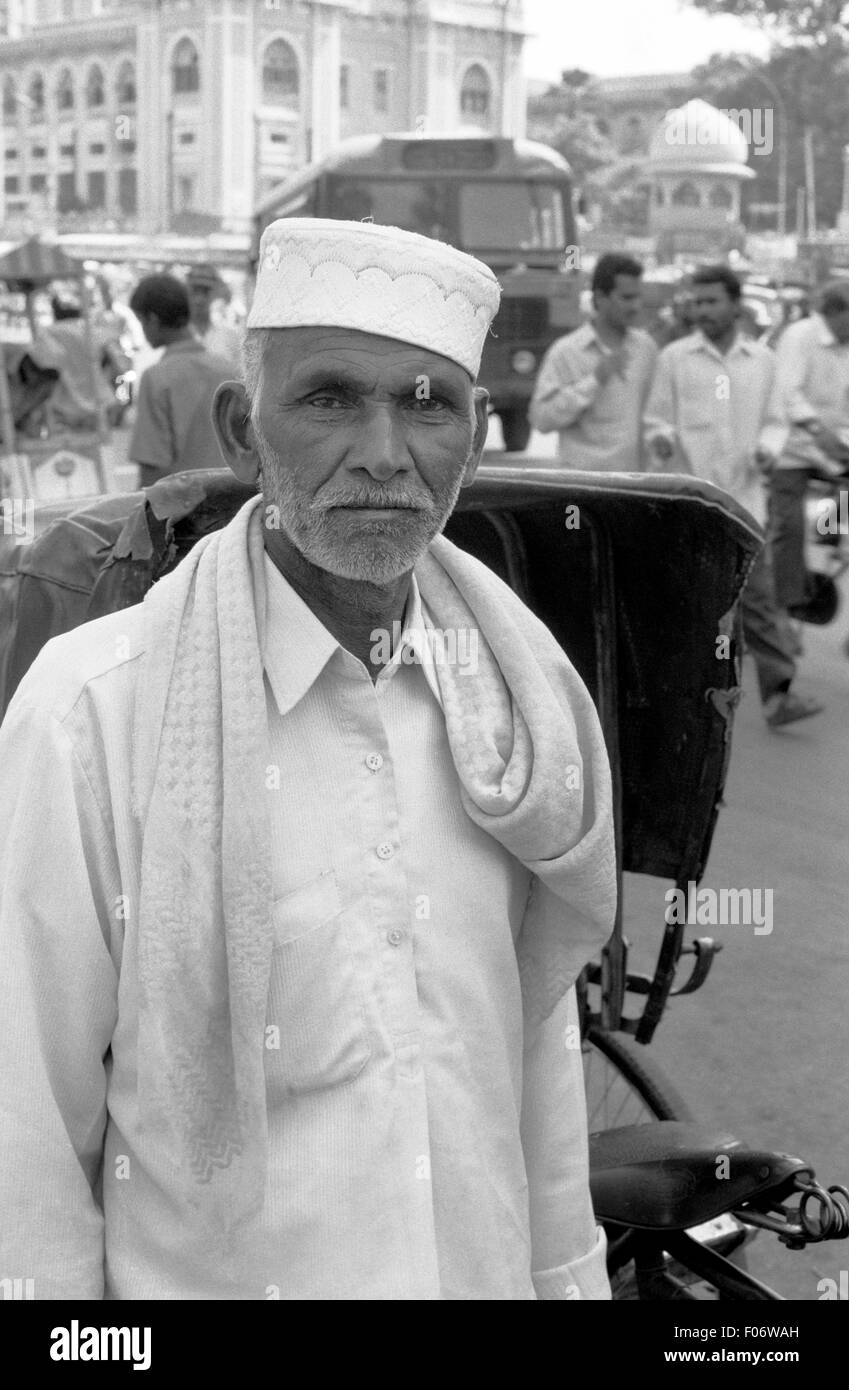 Rikscha Fahrer Indien Brian Mcguire Stockfoto