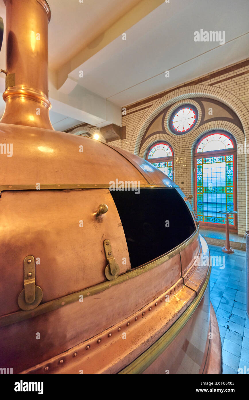 Die Heineken Experience, befindet sich in Amsterdam, ist eine historische Brauerei und corporate Visitor center Stockfoto