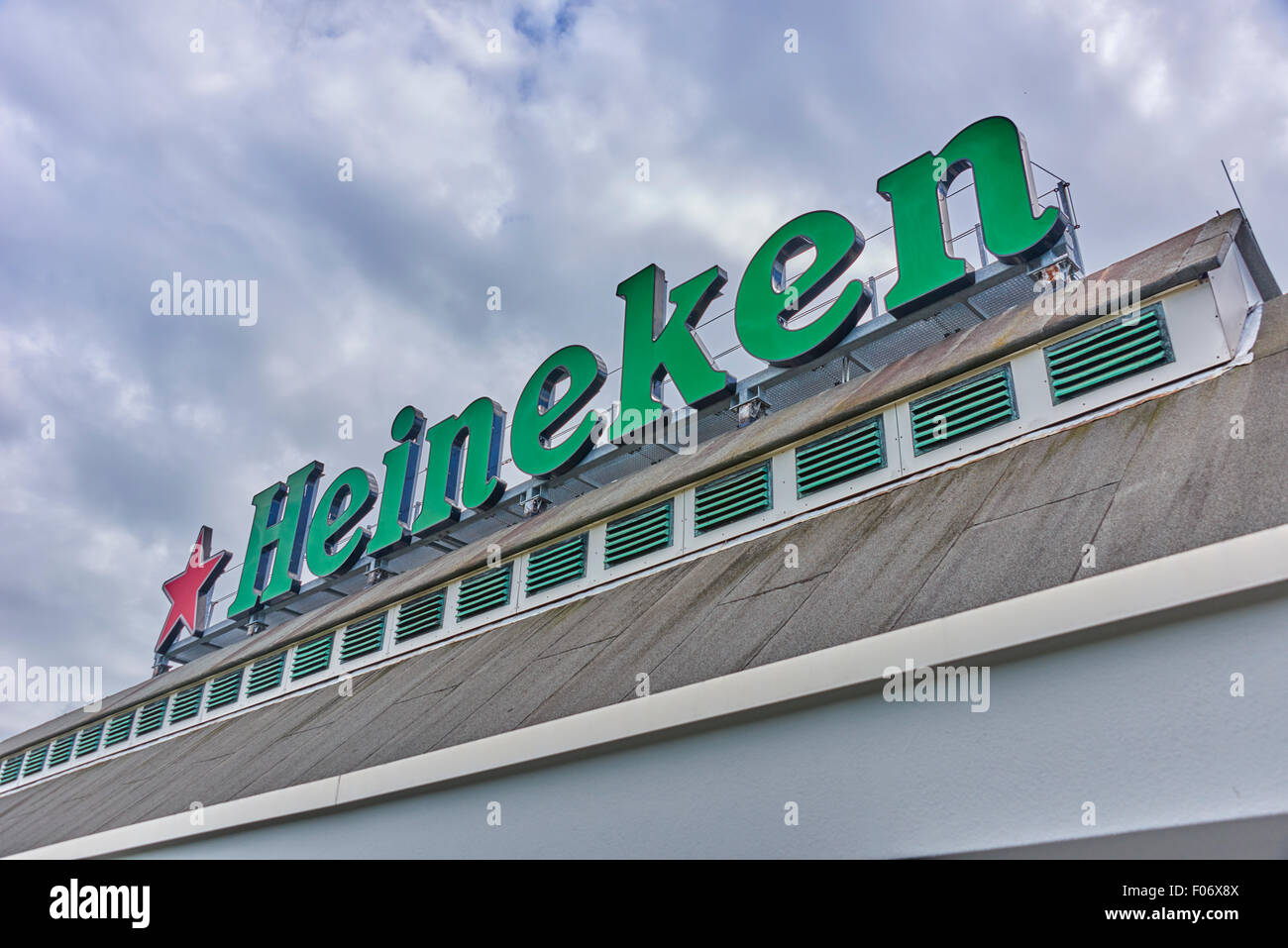 Die Heineken Experience, befindet sich in Amsterdam, ist eine historische Brauerei und corporate Visitor center Stockfoto