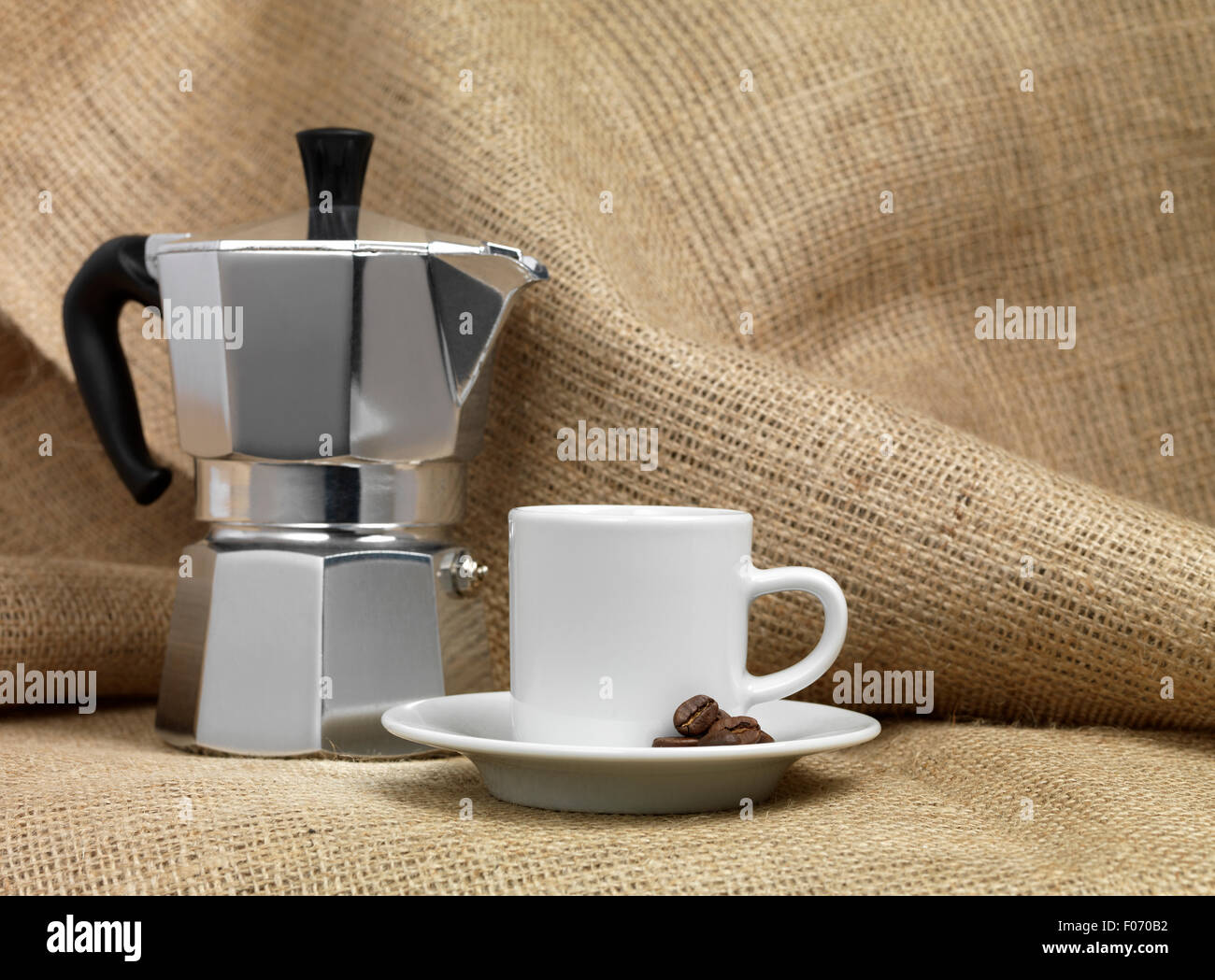 Italienische Kaffeemaschine Stockfoto